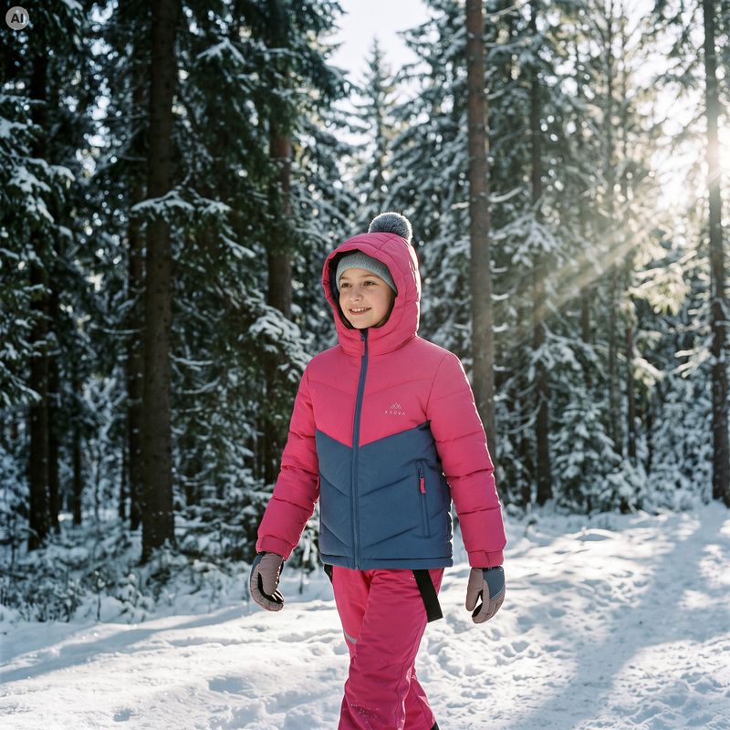 Children's insulated jacket Kadva Zippi KDG WP 5K/3K pink 5