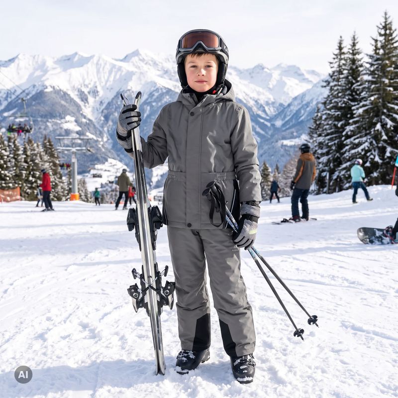 Children's ski trousers KADVA Moky JR WP 8K/5K silver 5