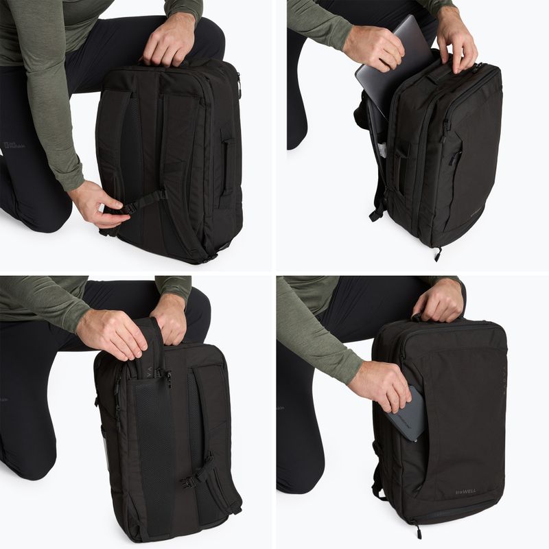 KADVA traWELL 28 l black hiking backpack 8