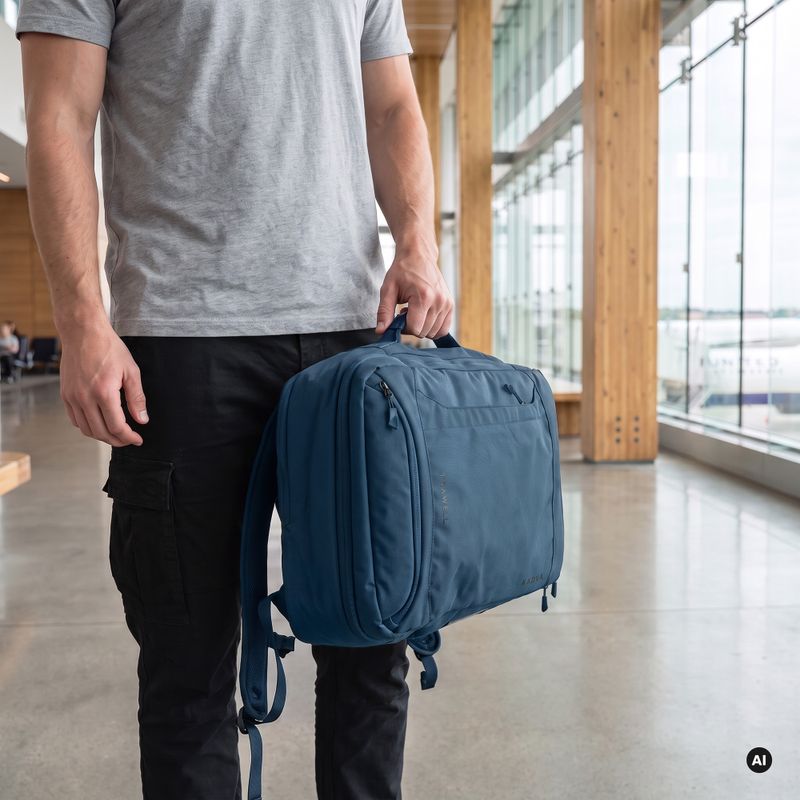 KADVA traWELL 28 l navy hiking backpack 10
