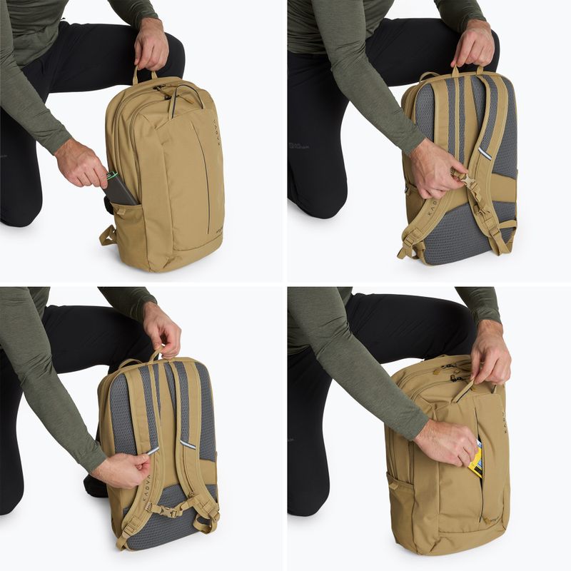 KADVA anyWAY 25 l sand-coloured hiking backpack 8