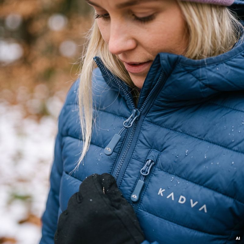Women's insulated jacket KADVA Canyon blue 12