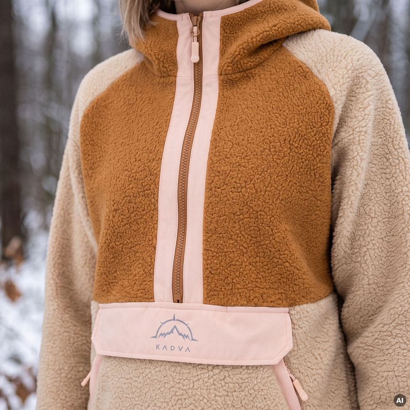 Women's KADVA RODIA WMNS beige fleece sweatshirt 12