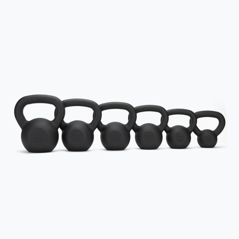 Cast-iron kettlebell TREXO 16kg black 3