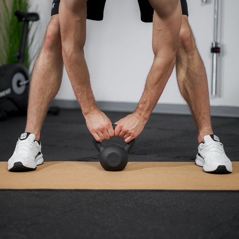 Cast-iron kettlebell TREXO 8kg black 4