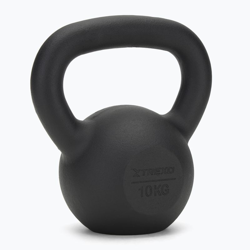 Cast-iron kettlebell TREXO 10kg black