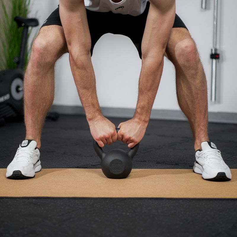 Cast-iron kettlebell TREXO 10kg black 4