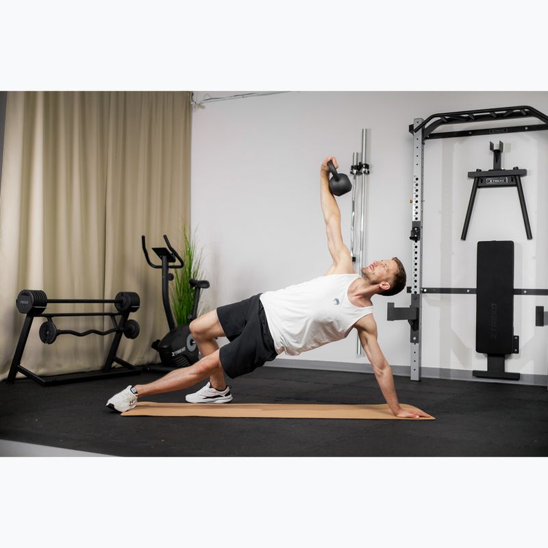 Cast-iron kettlebell TREXO 10kg black 5