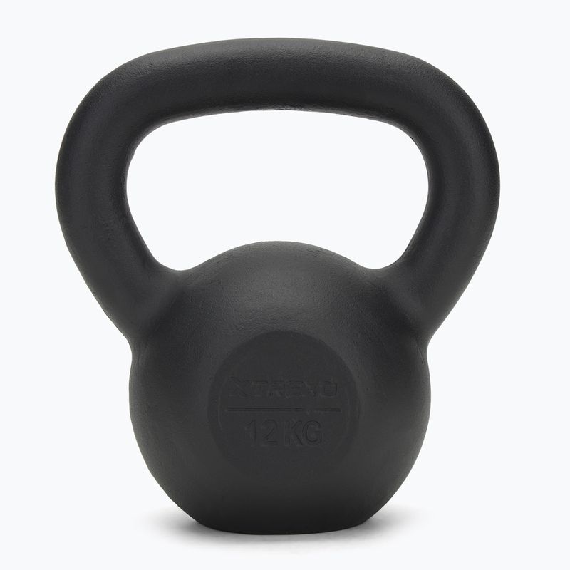 Cast-iron kettlebell TREXO 12kg black 2