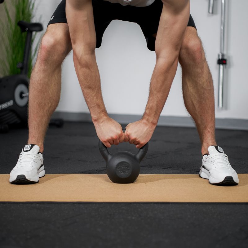 Cast-iron kettlebell TREXO 12kg black 4