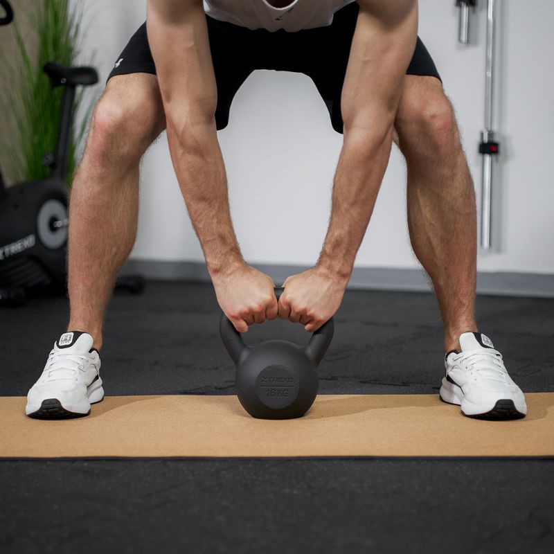 Cast-iron kettlebell TREXO 16kg black 4