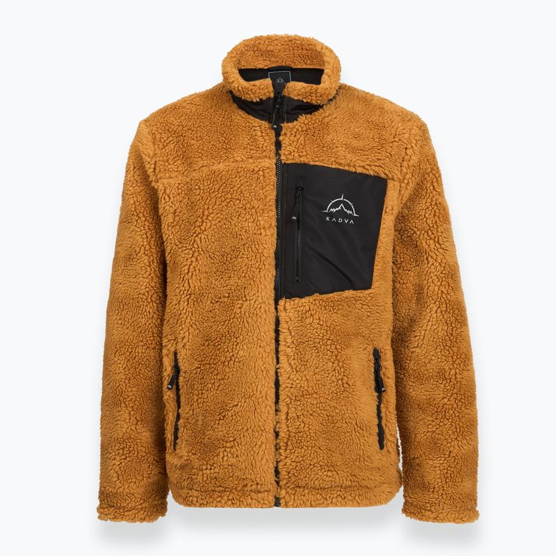 Men's KADVA Rodvik fleece sweatshirt brown 3