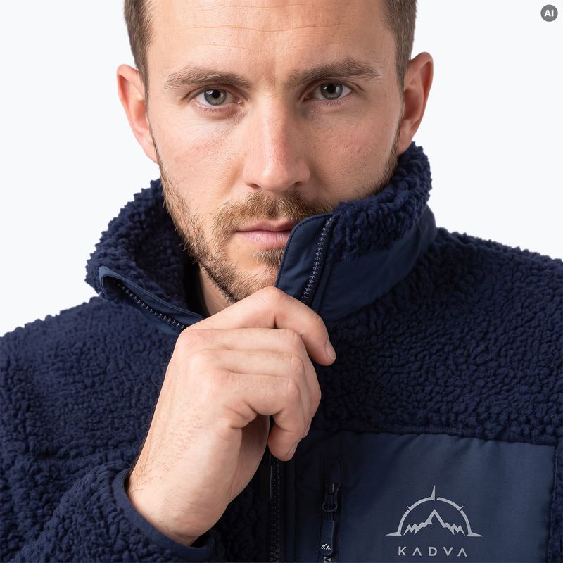 Men's KADVA Rodvik navy fleece sweatshirt 6