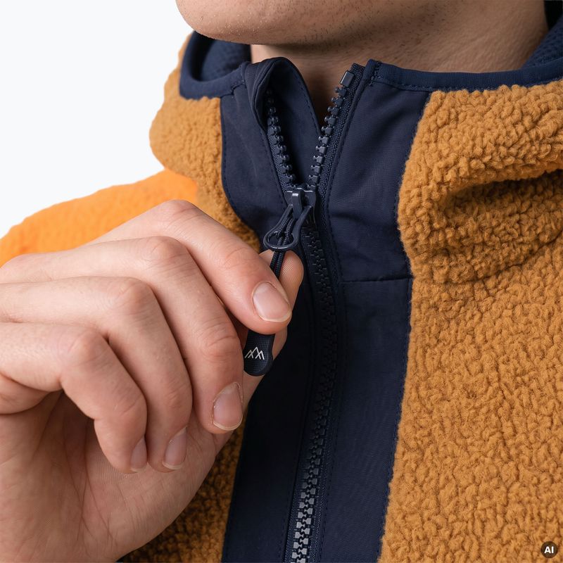 Men's KADVA RODIA fleece sweatshirt brown 6