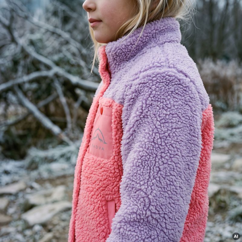 Children's fleece sweatshirt KADVA RODVIK KDG pink 12