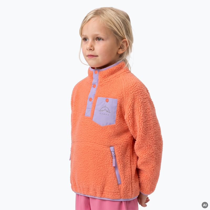 Children's fleece sweatshirt KADVA RODIA KDG orange 3