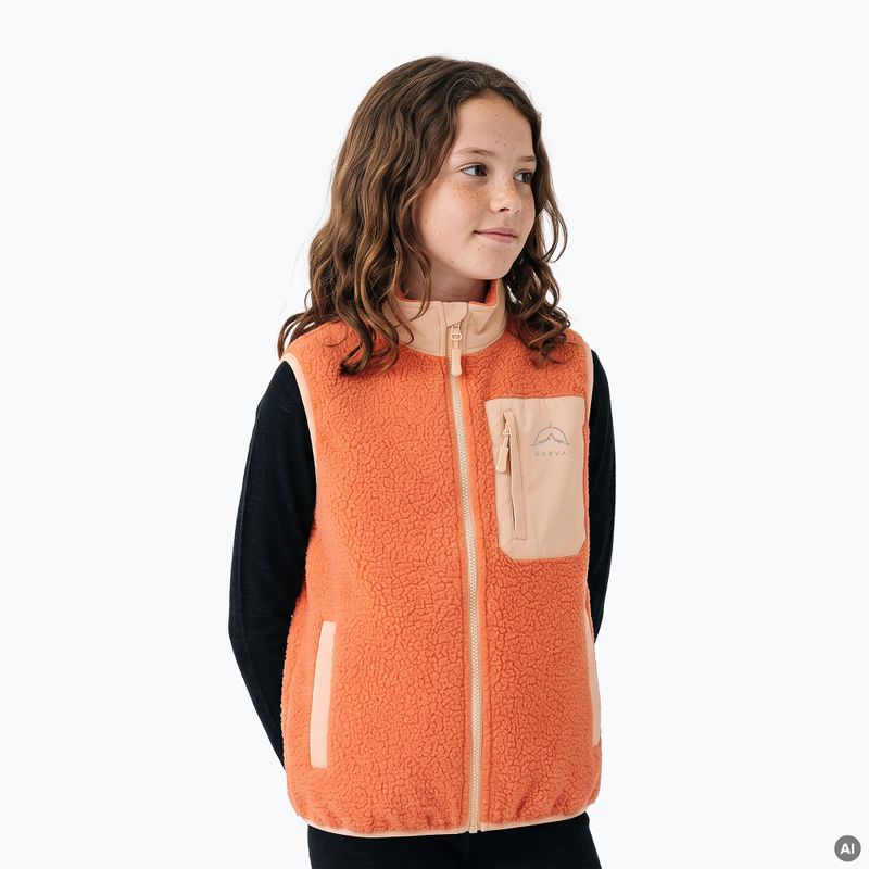 Children's sleeveless jacket KADVA RODVIK VEST orange