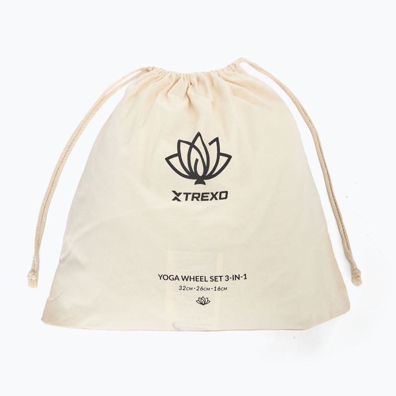 Yoga ring set 3 in 1 XTREXO Flowheel olive 9