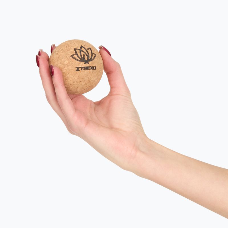 Massage ball TREXO cork 6 cm natural 3