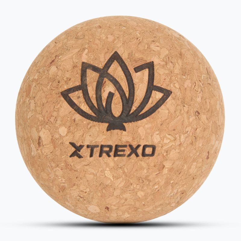 Massage ball XTREXO cork 8 cm natural