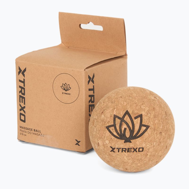 Massage ball XTREXO cork 8 cm natural 5