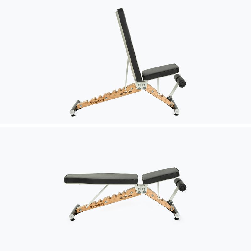 Training bench XTREXO Regulowana Leszy wooden 9