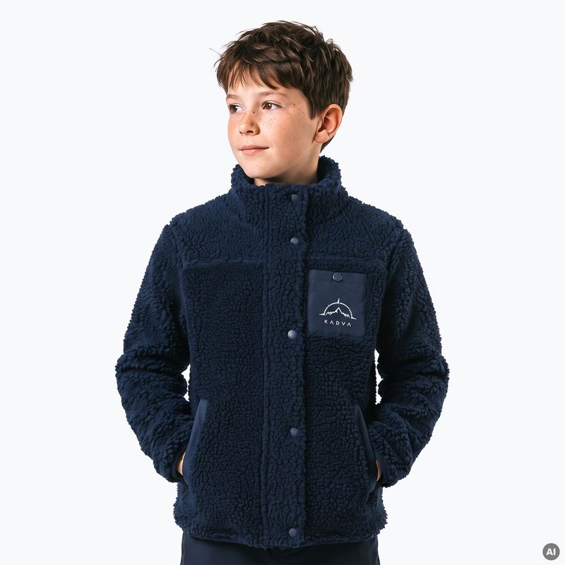 Children's KADVA Rodvik JR navy fleece sweatshirt
