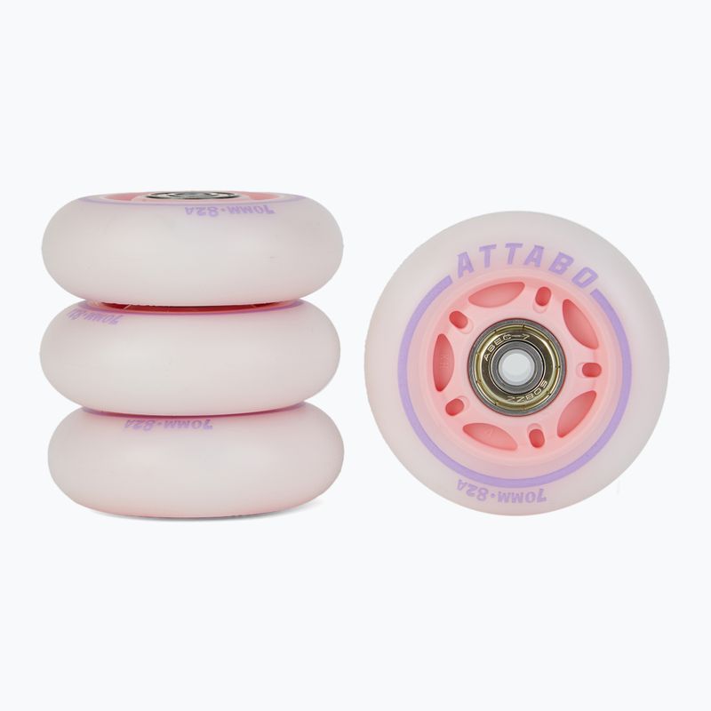 ATTABO Flashled M pink rollerblade wheels 2