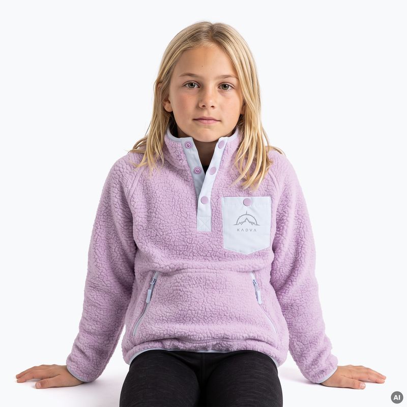 Children's fleece sweatshirt KADVA RODIA JRG purple 6