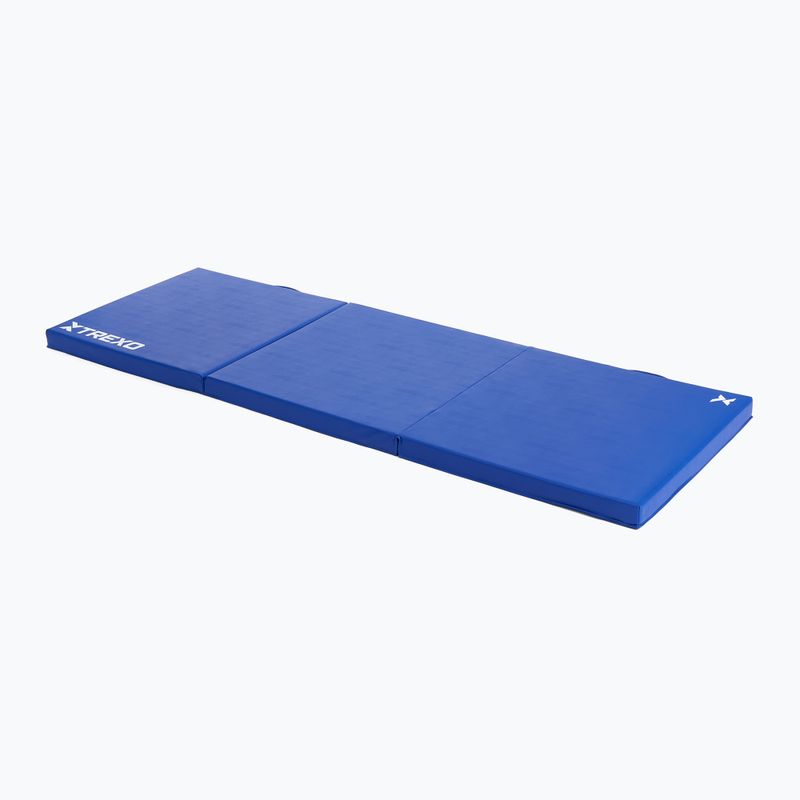 XTREXO folding gymnastics mattress 180 x 60 x 5 cm blue 3