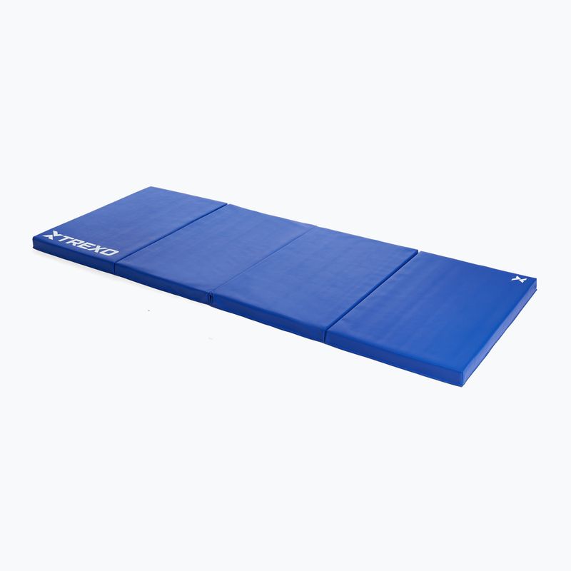 TREXO folding gymnastics mattress 195 x 80 x 5 cm blue 2