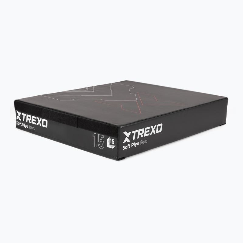TREXO 15 cm black foldable plyometric box