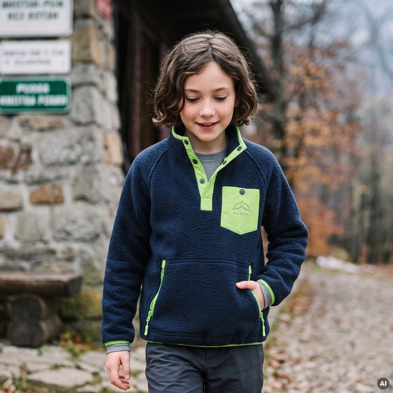 Children's fleece sweatshirt KADVA RODIA JR blue 11