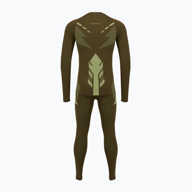Men's thermal underwear set KADVA Alpinestep Thermo SH Light Plus Set Green 2