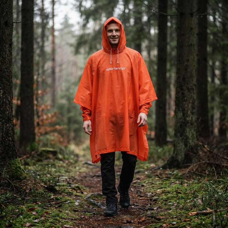 SPORTANO AquaDefend rain cape orange 5