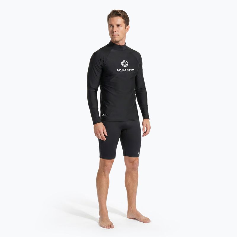 Aquastic RIMOS LS UV 50+ UPF Black Swimming Longsleeve 4