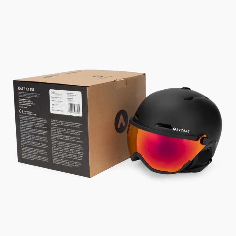 Children's ski helmet ATTABO Avens 2.0 Jr Visor black 9