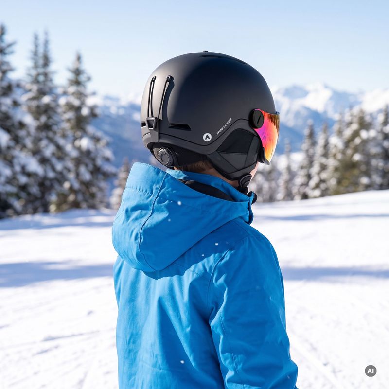 Children's ski helmet ATTABO Avens 2.0 Jr Visor black 15