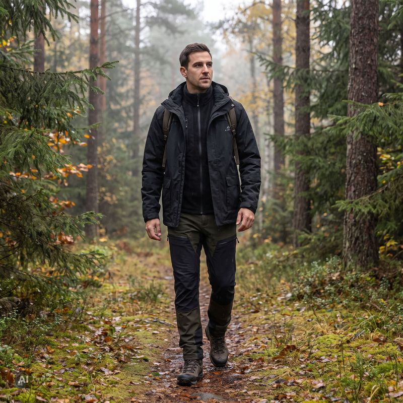 Men's 3-in-1 Jacket KADVA TraiLine WP Black 5