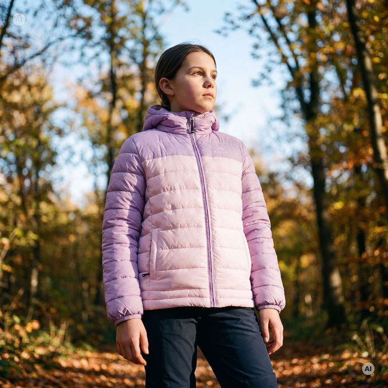 Children's insulated jacket KADVA Snoway JRG purple 6