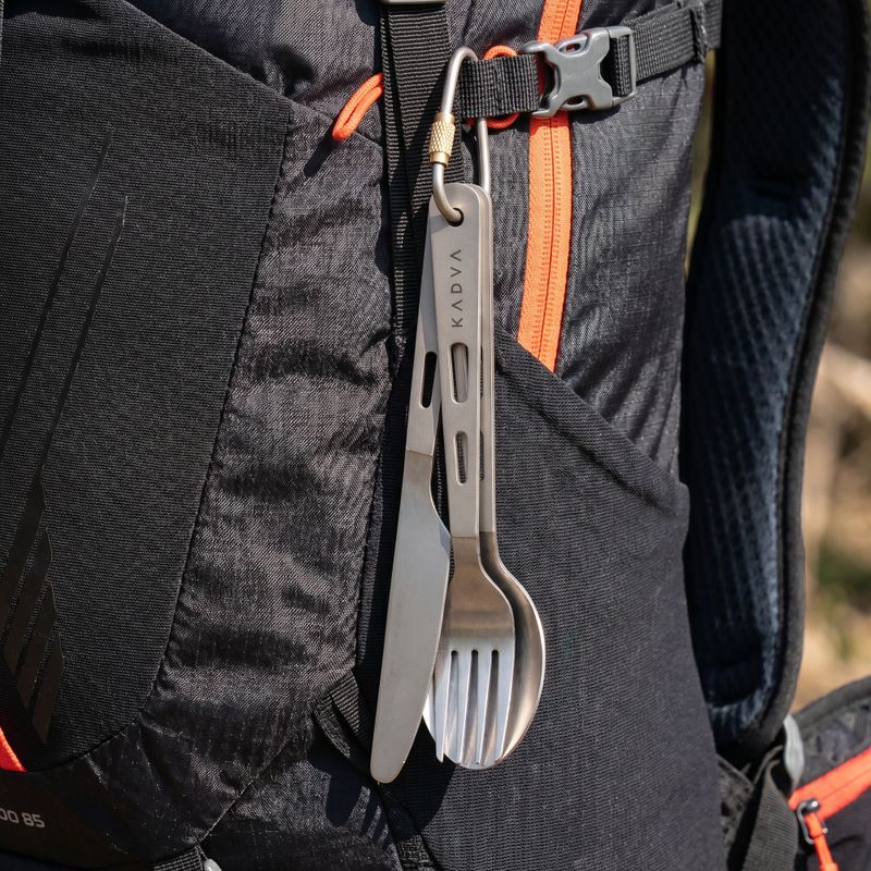Travel cutlery KADVA titanum ultralight grey 5