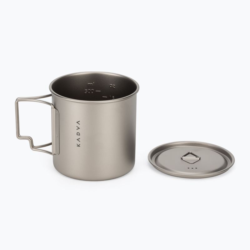 Tourist mug KADVA titanium ultralight gray 5