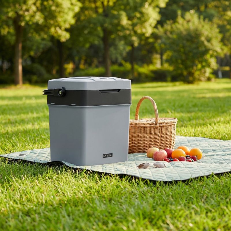 Portable fridge KADVA AC/DC grey 4