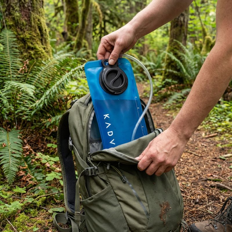 KADVA Flowbie ClickFit 2 l blue hydration bladder 5