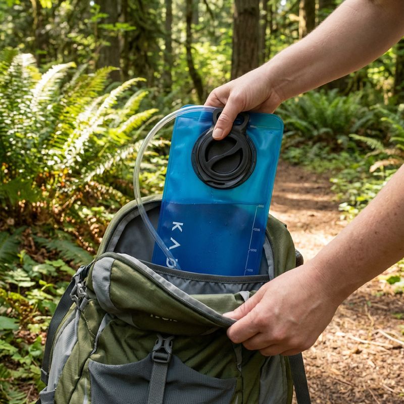 Hydration bladder KADVA Flowbie ClickFit 3 l blue 5