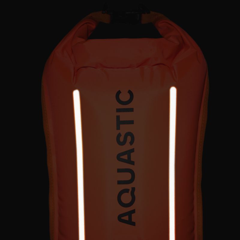 Swim safety buoy with pocket AQUASTIC double-chamber orange 8