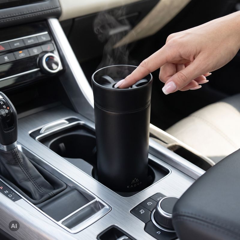Thermal mug Kadva 360 ClickDrink Black 4