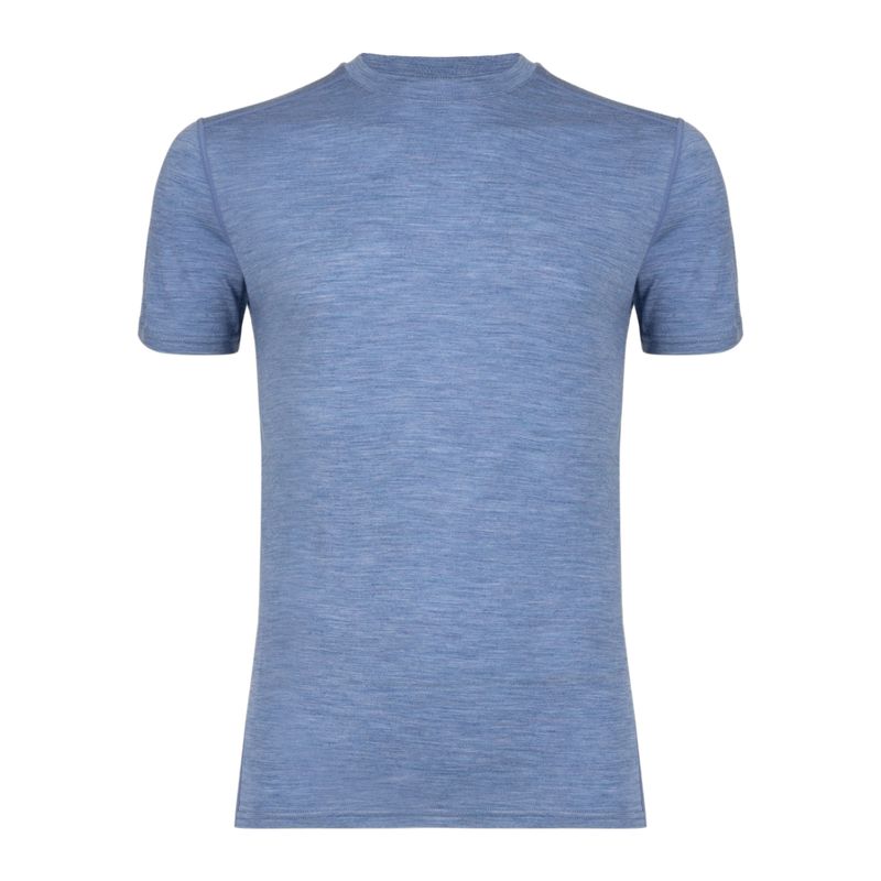 Men's thermal shirt WOOLCANO Merino 100% TEE0546 blue 4