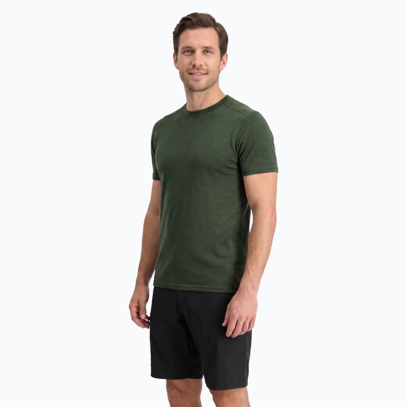 Men's Thermal T-Shirt WOOLCANO Merino 100% TEE0546 Green