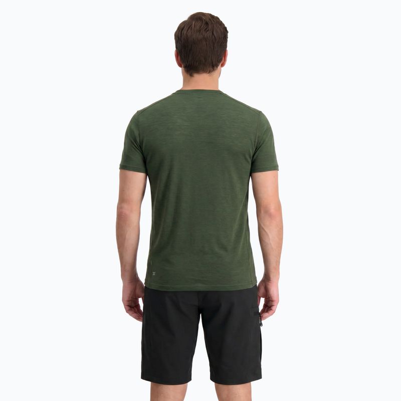 Men's Thermal T-Shirt WOOLCANO Merino 100% TEE0546 Green 3
